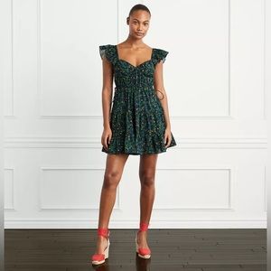 The Lucia Dress: Midnight Garden Cotton Voile - Hill House / S